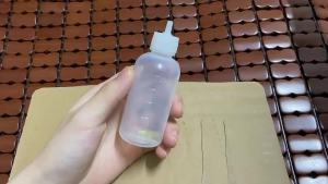 3Pcs 50ml Transparent PE Dispensing Bottles with Needles For Rosin Solder Flux Paste