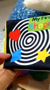 SG-Baby First Words Book Set/ Soft book set for toddler/ Toddler book black & white/Fabric book for Toddlers