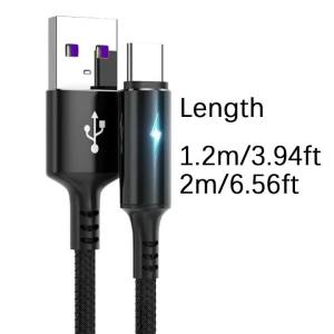 NNBILI Sạc Nhanh 3A Cáp USB Loại C 1.2M/2M Cáp Dữ Liệu Micro USB Ngắn Cho Huawei Xiaomi Samsung Power Bank TPU Nylon