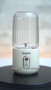 Gaabor Juicer Cordless Juice Portable Mini Fruit Juicer (350ml+280ml) FP03T-WH01A