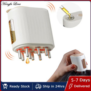 Hengfa Lina Scalp Oil Application Massager Comb Smart Red Light Therapy Electric Head Hair Scalp Massager Brush For Hair Growth Waterproof