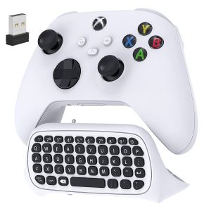 คอนโทรลเลอร์คีย์บอร์ดสําหรับ Xbox Series X/S/One/One S ไร้สาย Chatpad Gaming แป้นพิมพ์พร้อมตัวรับสัญญาณ USB พร้อมแจ็ค 3.5 มม.