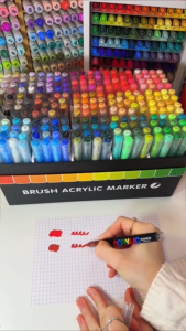 24/60 Color Markers Set Soft Tip Acrylic Marker Pen Highlighter Pen Set Art painting Pen Coloring Set