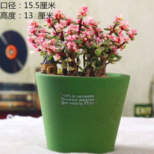Large Breathable Ceramic Flower Pot Red Ceramics Porous Porcelain Orchid Plant Stand Garden Outdoor Indoor Decorative Pots