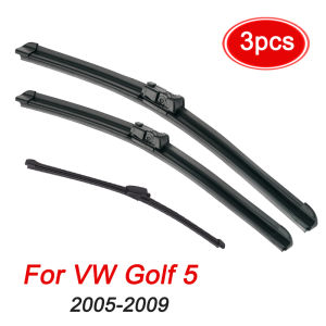 WiperLHD  Front Wiper Blades For VW Golf 5 2005-2009Windshield Windscreen Window Brushes24"+19"+13"