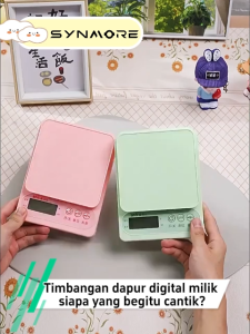 SYNMORE Timbangan Kue Dapur Digital 5kg - 10kg/0.1g Akurasi Kitchen Scale USB Rechargeable