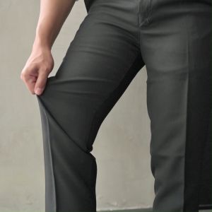 ZUITER - BLACK Formal Pants | Celana bahan kerja formal kantor slimfit pria