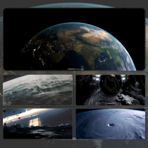 Mouse Pad Super Large Planet Universe Computer Keyboard Pad Boys Thicken Office Table Mat Gaming Electronic Sports Special Table Mat