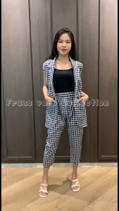 Lily Stripe Shirt Dress 1096 Bahan katun salur Ld 106cm P 100cm