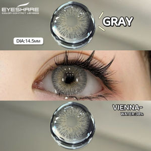 EyeShare | EYESHARE 1 Pair Korean Colored Contact Lenses for Eyes Blue Eye Lens Brown Eye Contact Makeup Contacts for Eyes Gray Pupils Lens
