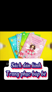 Sách Bóc Dán hình sáng tạo trang phục búp bê (lẻ tự chọn 8 cuốn) Sticker Dolly Dressing - Đinh Tị books