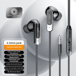 ERYE | Wired In-ear Earphones High Quality Sound Noise Reduction Multi-functional Entertainment