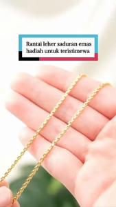 RANTAI LEHER Sauh Saduran Emas 24K Zhulian