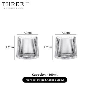 THREE LIFE | Rotation Tumbler Glass