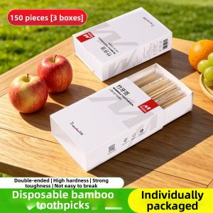 TAFUMAN | Portable Food Grade Bamboo Toothpicks Individually Wrapped