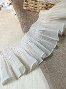 Vải Viền Ren Otago Màu Đào Có Viền Ngọc Trai Cho Quần Áo Vải Viền Ren Viền Tay Áo Viền Vá Váy Viền Cổ Áo