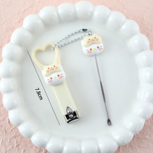 ชุดตัดเล็บแมว Kawaii Hello Kitty พร้อมช้อนตักหูสำหรับผู้หญิง ชุดตัดเล็บสำหรับใช้ในบ้าน ดีไซน์น่ารัก สไตล์ใหม่