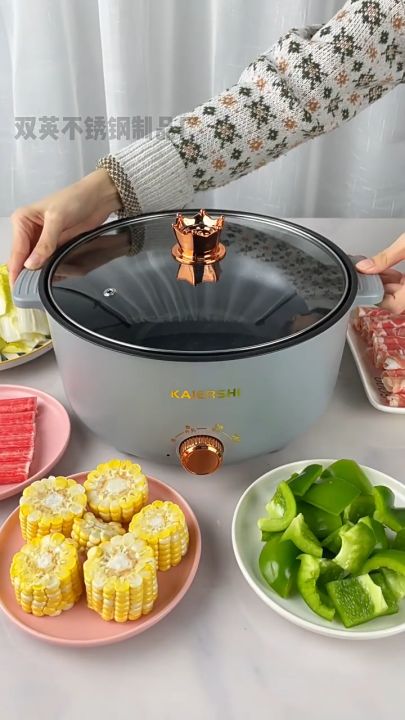 BELLA Electric Cooker Hot Pot Small soup pot Non Stick Ceramic Frying Multifunction cooker pot cooking Lazada