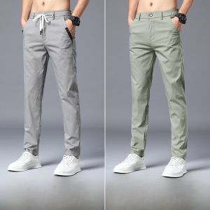 Quần dài nam Romon mùa xuân hè phong cách mới Hàn Quốc thời trang ôm vừa vặn quần tây nhỏ nhanh khô co giãn dài