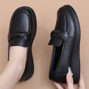 JIFANPAUL | Easy-on Black Spring Casual Loafers
