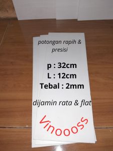 pipa PVC/paralon lembaran 2mm 12cm x 32cm