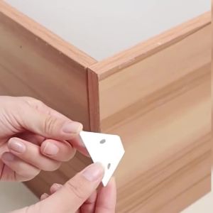 4/8/16pcs Triangular Bracket Corner Code White Right Angle Fastener Used for Bed Frames Tables and Chairs Cabinets
