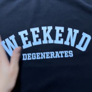Áo Thun Nam Cotton Cổ Tròn In Chữ WEEKEND Cao Cấp Mềm Mịn mã AO.183