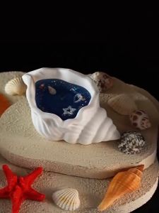 【1-3 Days Delivery】Ocean Style Conch Scented Candle Atmosphere Creative Fragrance Gift Box Jelly Wax Shell Starfish Handmade Candl