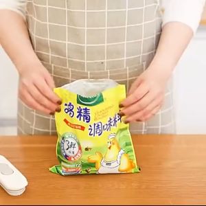 OHHDEER Double Opening Sealed Discharge Nozzle Seal Bag Clips Kitchen Storage Snack Fresh-keeping