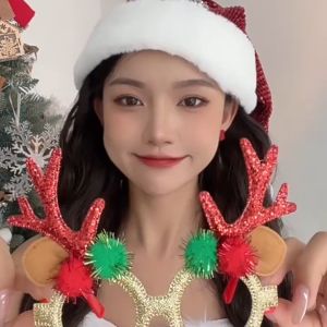 2024 Christmas Creative Cute Glasses Frame Funny Eyewear Snowman Reindeer Eye Glass Adults Kids Party Decorations