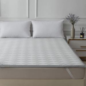 Cooling Mattress Topper Breathable Mattress Pad PE Air Layer Mattress Cover with Elastic Straps Washable for Bed Sofa Dorm