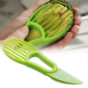 เครื่องแยกผลไม้ 3-in-1 เครื่องตัดผลไม้ ที่ขูดผลไม้ เหมาะสําหรับอะโวคาโด สตรอเบอร์รี่ พีช กีวีและผลไม้อื่นๆ