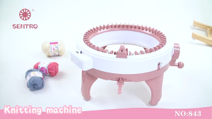 Knitting Machine 48 Needles Round Rotating Knitting Loom Double Knit Mode Efficient DIY Tool For Making Scarf Hat Sock Handcraft Project