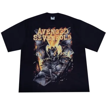 T-Shirt Avenged Sevenfold Seize The Day - Officiel - Unisex - Noir Dip Dye - Coton