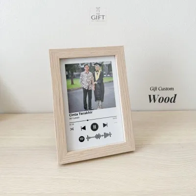 Kado Wisuda Gift Foto Spotify Custom Bingkai Foto 4R