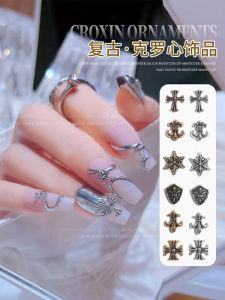 Phụ Kiện Móng Tay Limitpretty Cross Silver Small Size Cool Dark Summer High-End Nail Decor Alloy Mix Móng Tay Phụ Kiện