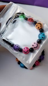 Twin Pack Gelang Tali Korea Emotion Smile Fleksibel Gratis 1 PCS Random
