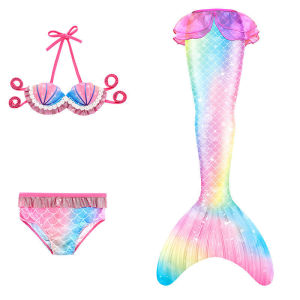 Mermaid Tail Bikini Swimsuit Princess Style