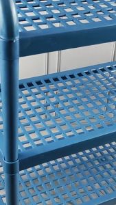 Rak Sepatu Sendal Plastik 3 Susun Murah Minimalis Bahan Tebal Hijau