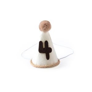 หมวกวันเกิดเรโทร1ชิ้นสำหรับปาร์ตี้สุขสันต์วันเกิดของเด็กหมวกไหมพรมสำหรับเด็กของตกแต่งของขวัญวันคลอดทารก