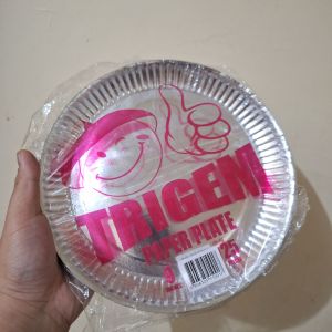 [25 pcs] Round Silver Paperplate 9"