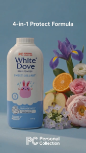 White Dove Baby Powder Sweet Lullaby 200g Mild Hypoallergenic DreamScentz Personal Collection