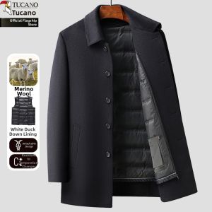 TUCANO | Winter New Mens Mid-length Wool Coat Detachable Lining