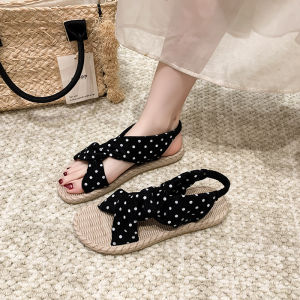 Versatile Stylish Denim Flat Sandals