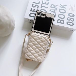 szhaiyu | Zipper Crossbody Wallet with Card Holder Phone Case for Samsung Galaxy Z Flip 8 7 6 5 4 3 5G Flip7 FE Flip6 Flip5 Leather Cover