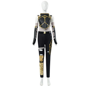 Black Set Cosplay Costume for Women Halloween Anime Dual City War Battle of the City Cosplay Props Services Anime Game