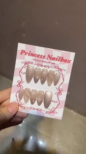 PrincessNailbox[mãTP21]móng úp sơn gelthiết kế thủ công(tặng keodũamiếng dángiấy lau…)