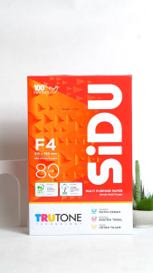 [BMS Stationery] SiDU Kertas Fotocopy  80 GSM F4 - 1  Boks = 5 Rim