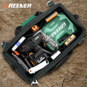 GREENER tas perkakas besar / tas alat kerja teknisi dan tukang tool bag organizer 18 inch