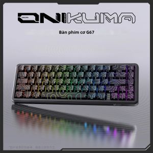 ONIKUMA | Bàn Phím Chơi Game Có Dây 67 Phím ONIKUMA G67 - Bàn Phím Cơ Học Có Thể Thay Thế Nhanh Độ Trễ Thấp Trục Từ Tính Tùy Chỉnh Dành Cho Esports